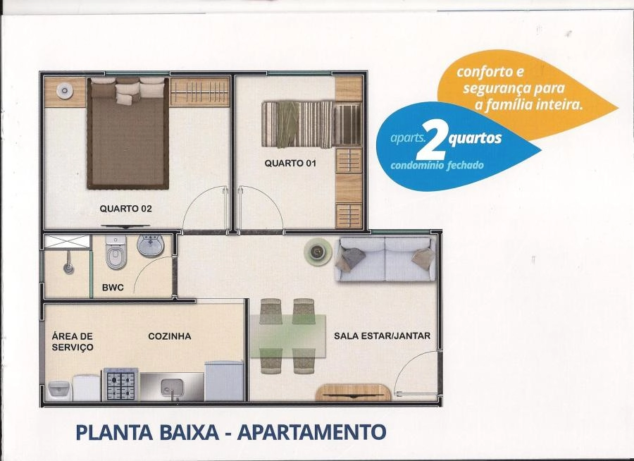 Imagem de Planta Baixa - Apartamento