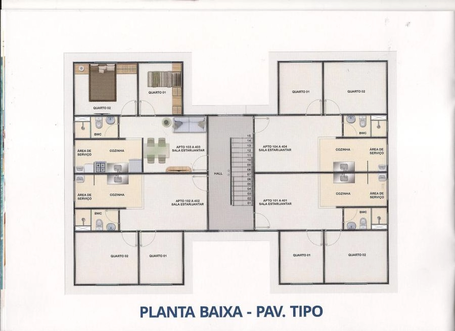Imagem de Planta Baixa - Pav. Tipo